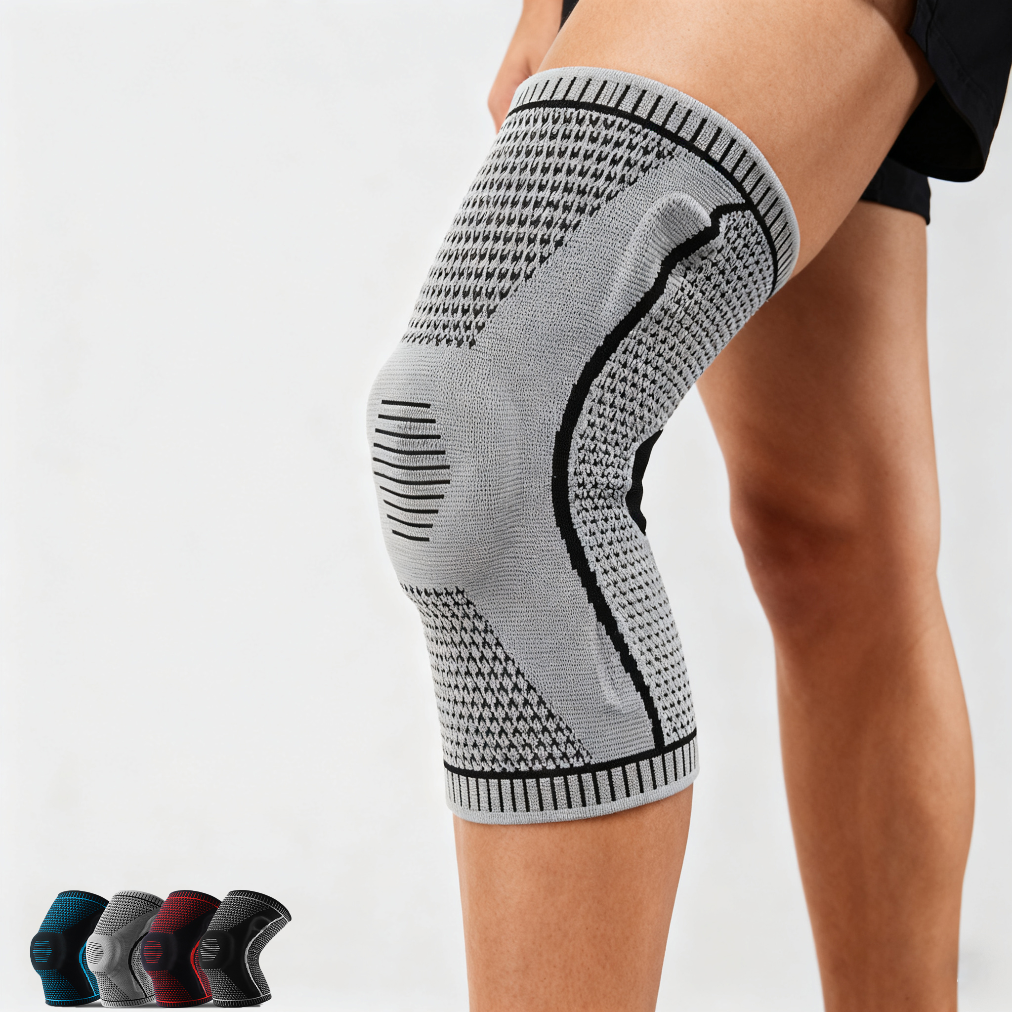 Compression Sleeve Calf - Double Compression Knee Sleeve Support for
