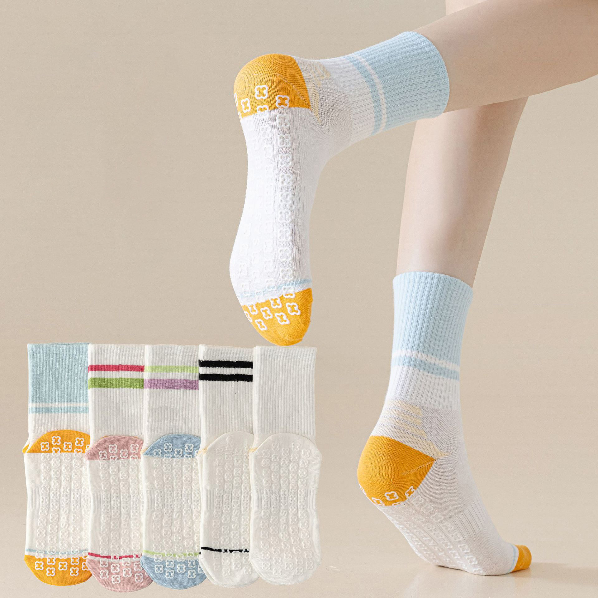 2pairs Non-Slip Grip Sock Slip - Grip Sock Yoga reseña y precio
