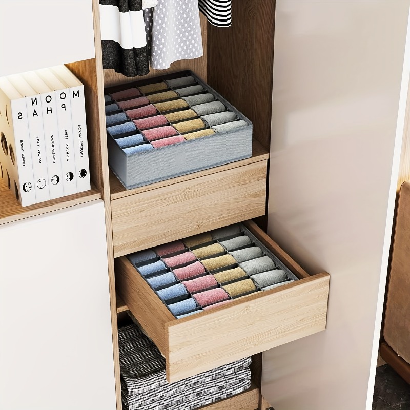 2Pcs 24-Compartment Fabric Soc - Sock Organizer Tray reseña y precio