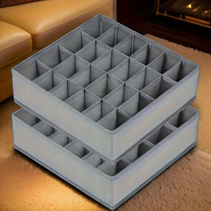 2Pcs 24-Compartment Fabric Soc - Sock Organizer Tray reseña y precio