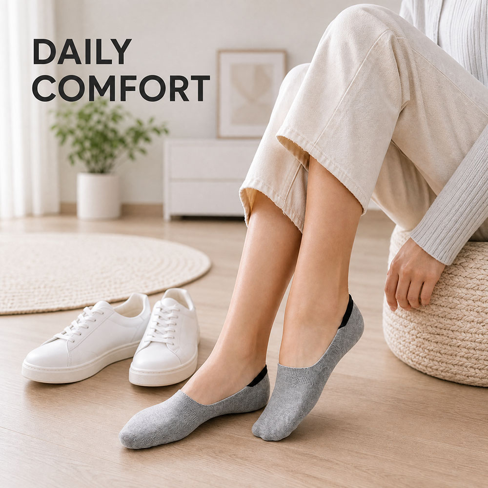 6 Pairs Unisex Cotton No Show  - Invisibility Sock Loafer reseña y precio