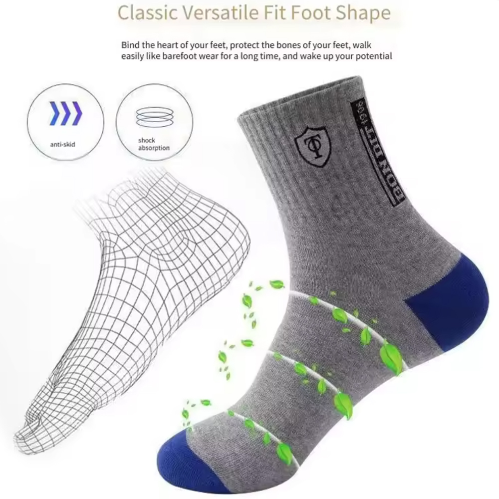 Men's 5/10-Pack Premium Therma - Cotton Crew Sock Pack reseña y precio
