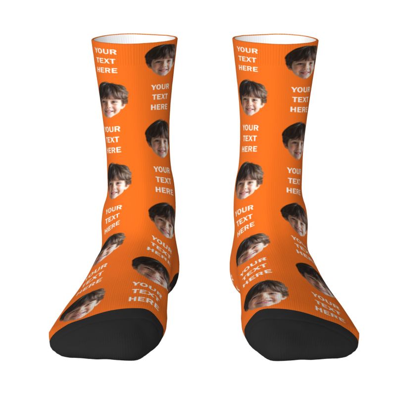 Personalized Photo Text Custom - Dress Sock Men reseña y precio