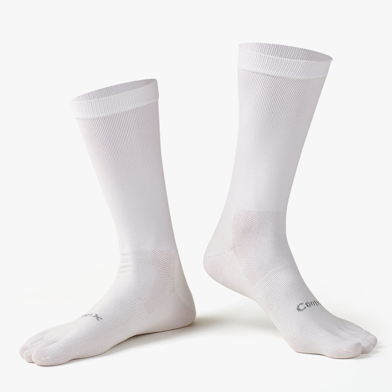 1/5 Pairs Men's High Crew Five - Toe Sock Split reseña y precio