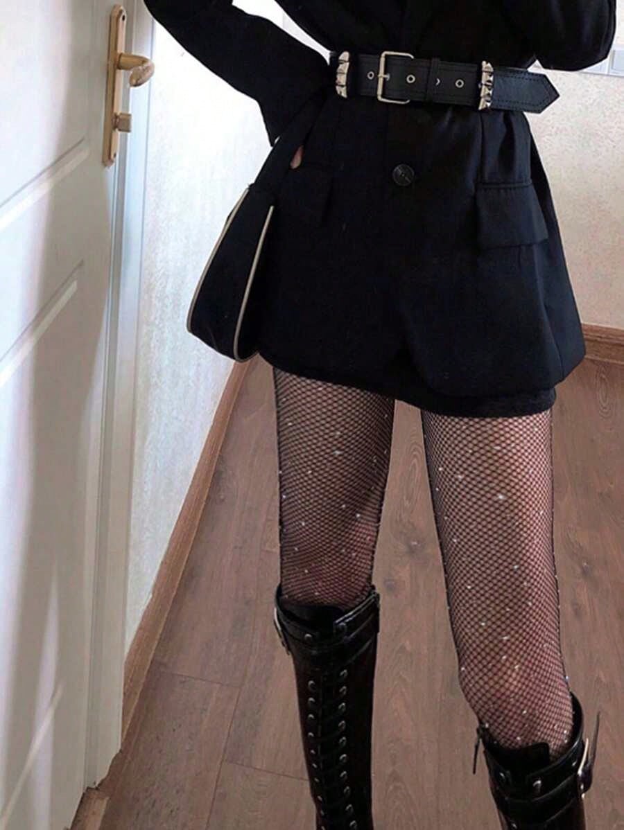 Women's Sheer Rhinestone Fishn - Tights Pantyhose Sheer reseña y precio