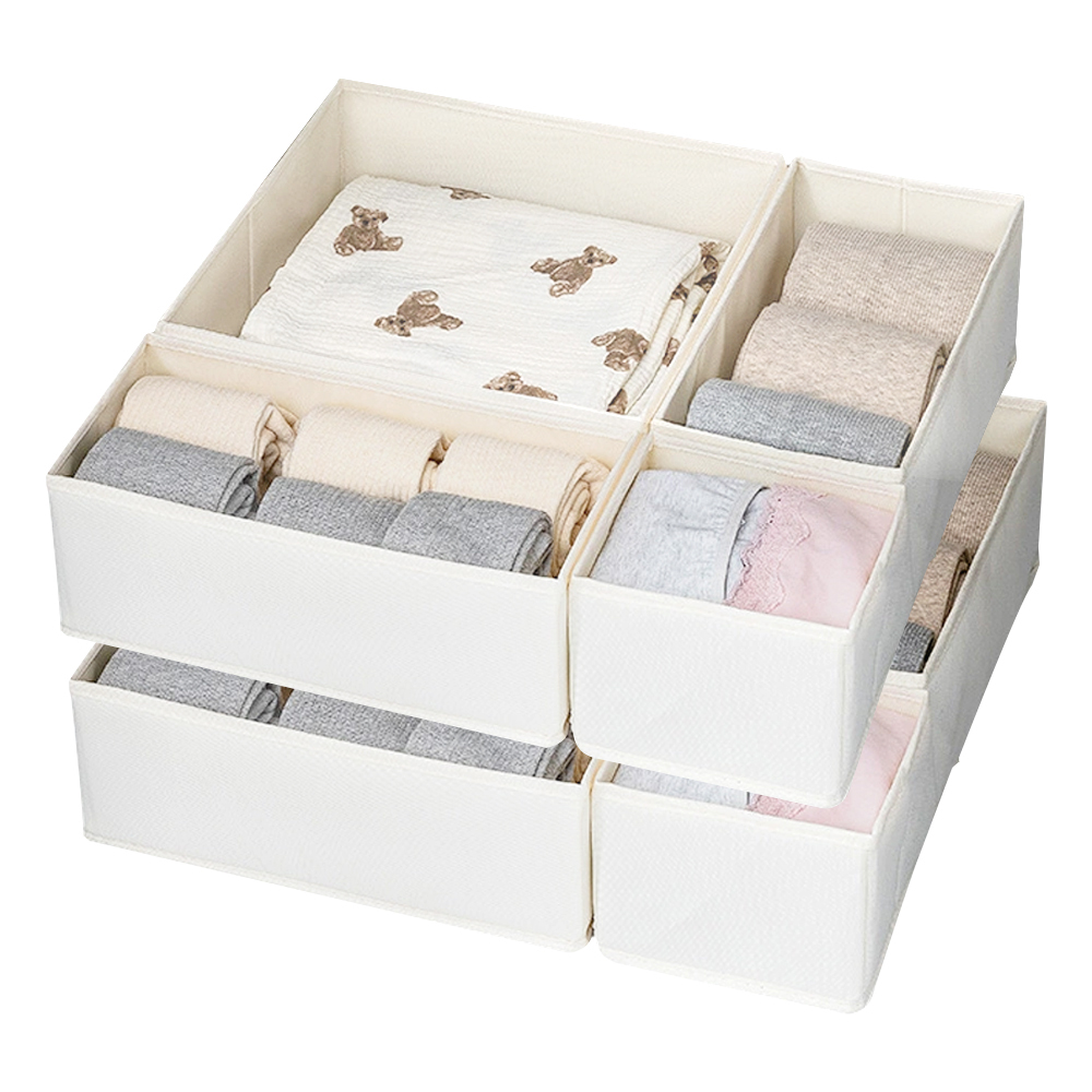 Foldable Cotton Linen Storage  - Sock Organizer Tray reseña y precio