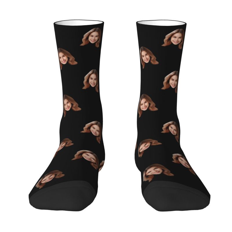 Personalized Custom Face Photo - Dress Sock Men reseña y precio