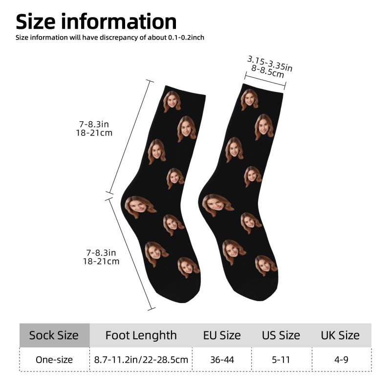 Personalized Custom Face Photo - Dress Sock Men reseña y precio