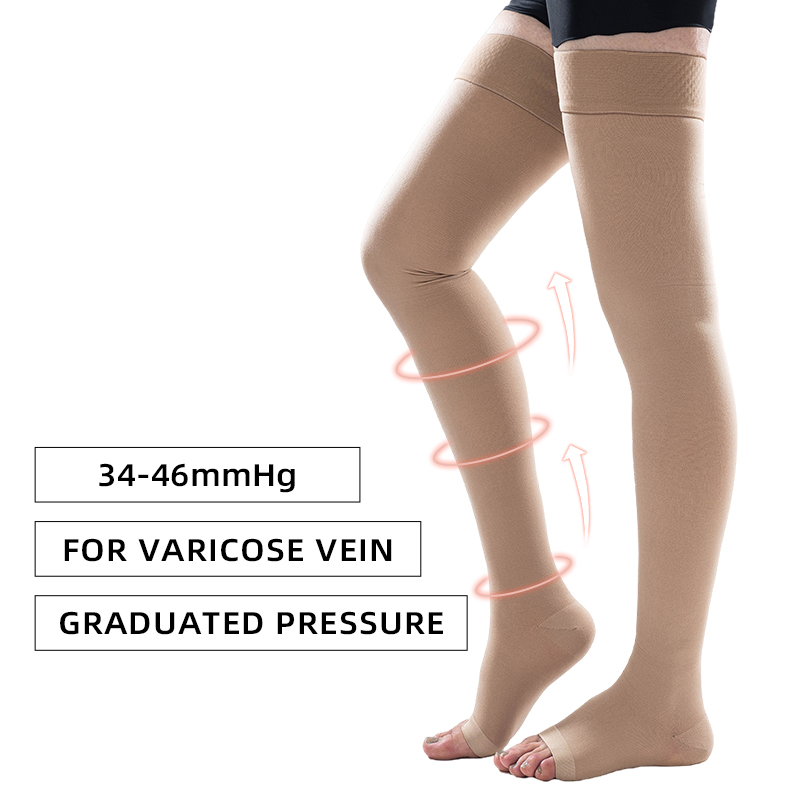 1Pair Thigh High Open Toe Medi - Compression Sock Medical reseña y precio