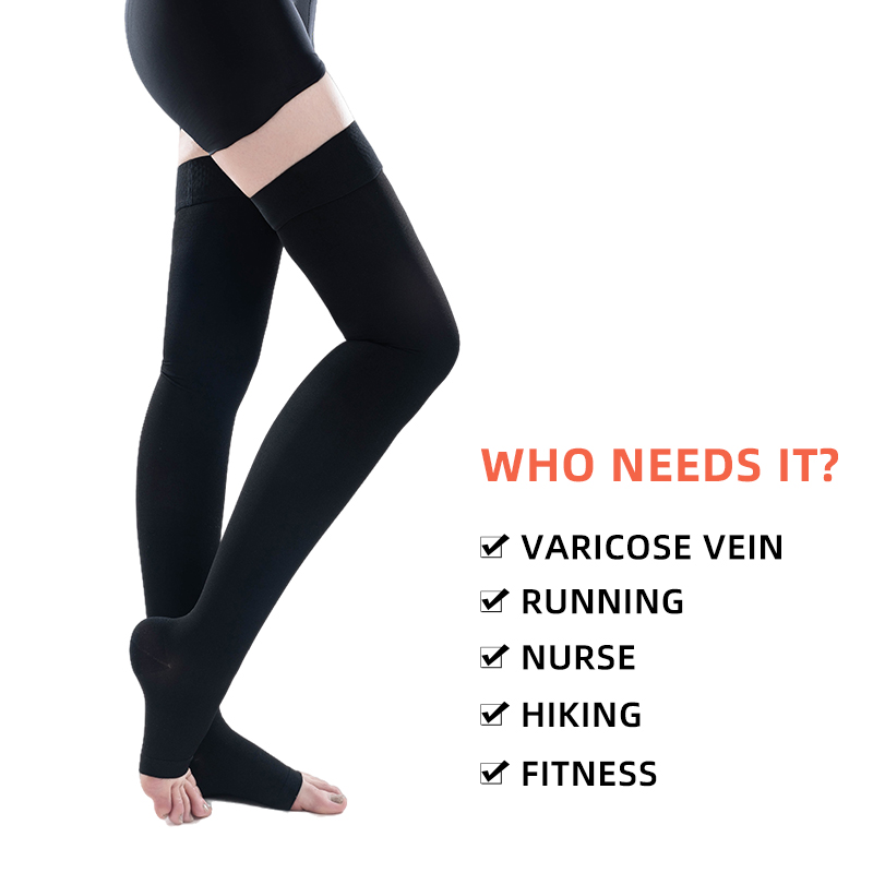 1Pair Thigh High Open Toe Medi - Compression Sock Medical reseña y precio