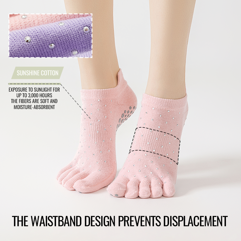 MiiOW Non-Slip Grip Pilates So - Grip Sock Yoga reseña y precio