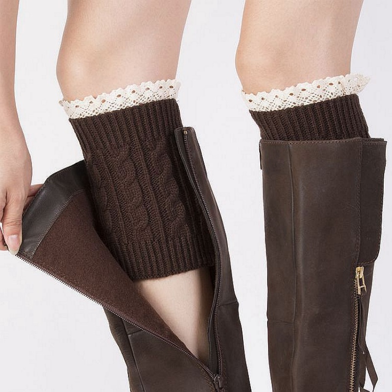 Winter Knit Solid Leg Warmers  - Thermal Sock Winter reseña y precio