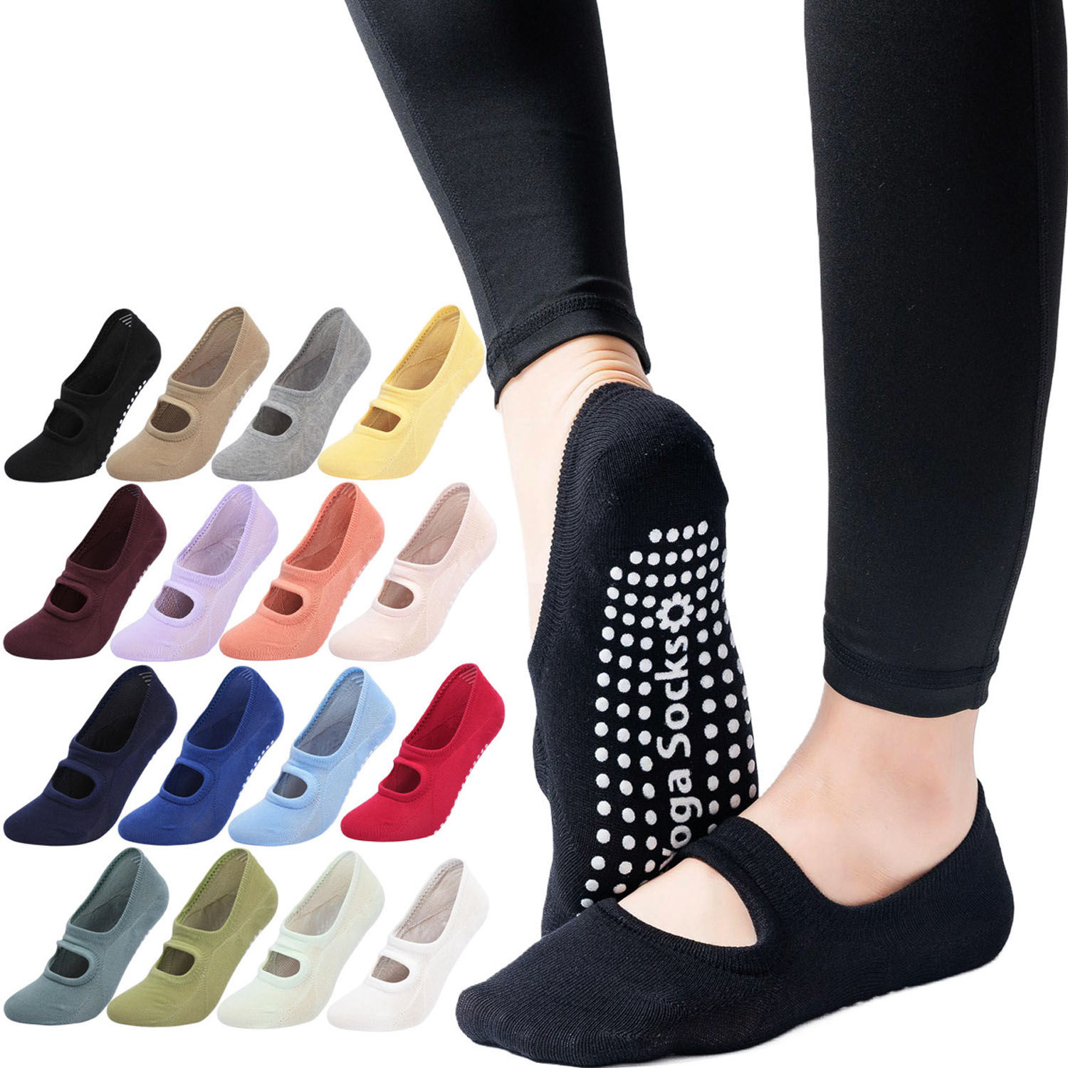High Quality Women Yoga Socks  - Grip Sock Yoga reseña y precio