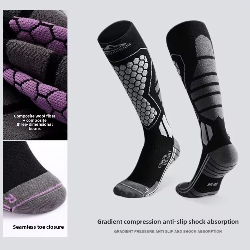 New Thickened Ski Socks Anti-s - Thermal Sock Winter reseña y precio
