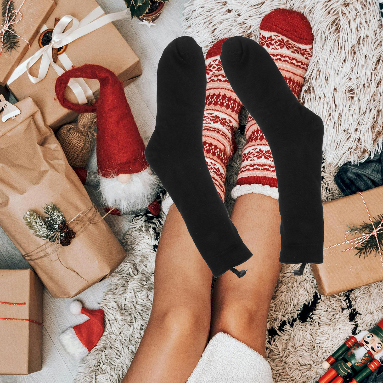 1Pair Battery Heated Socks Ele - Thermal Sock Winter reseña y precio