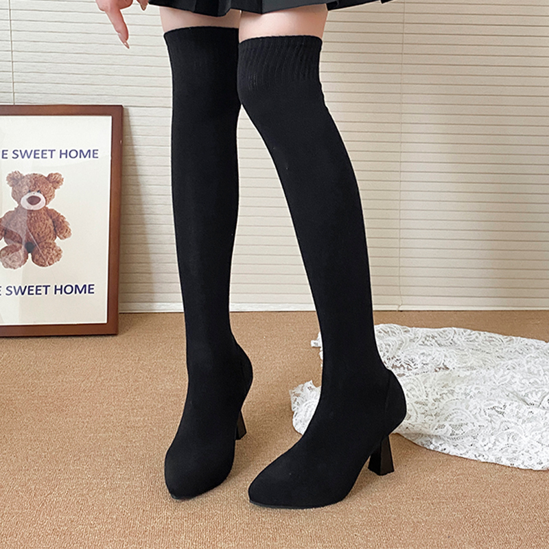 High Heels Women's Sock Boots  - Knee High Sock Women reseña y precio
