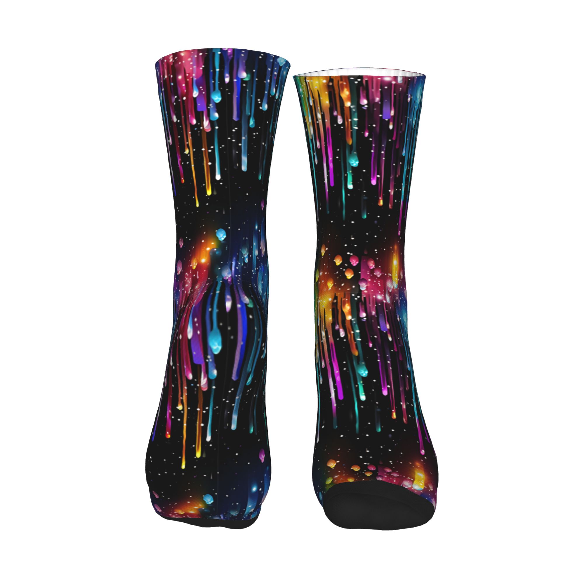 Cute Men's Dripping Rainbow Li - Dress Sock Men reseña y precio