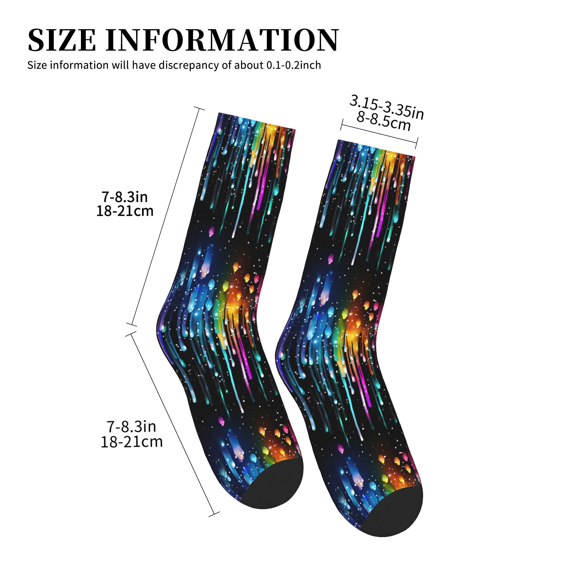 Cute Men's Dripping Rainbow Li - Dress Sock Men reseña y precio