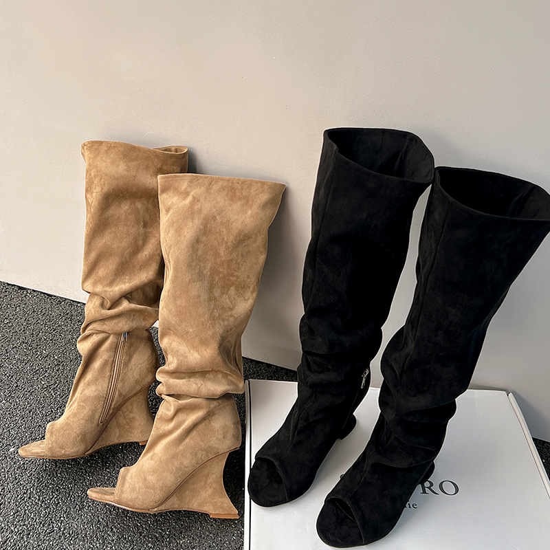 AIYKAZYSDL Strange Wedge Heel  - Boot Sock Slouchy reseña y precio