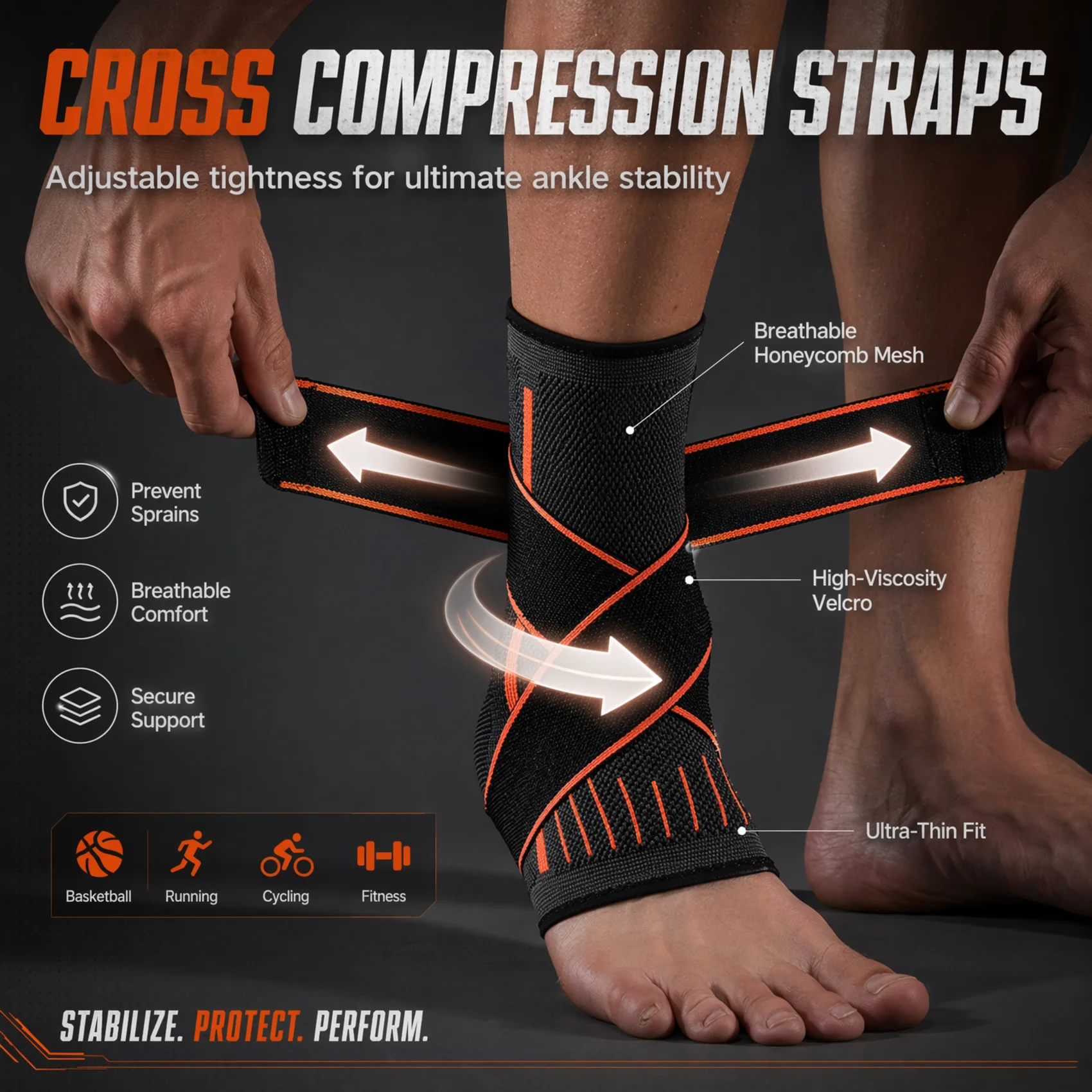Breathable Compression Ankle B - Ankle Brace Sock reseña y precio