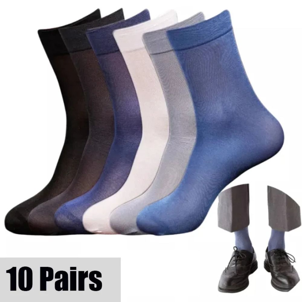 10pairs Casual Breathable Men  - Silk Sock Bamboo reseña y precio