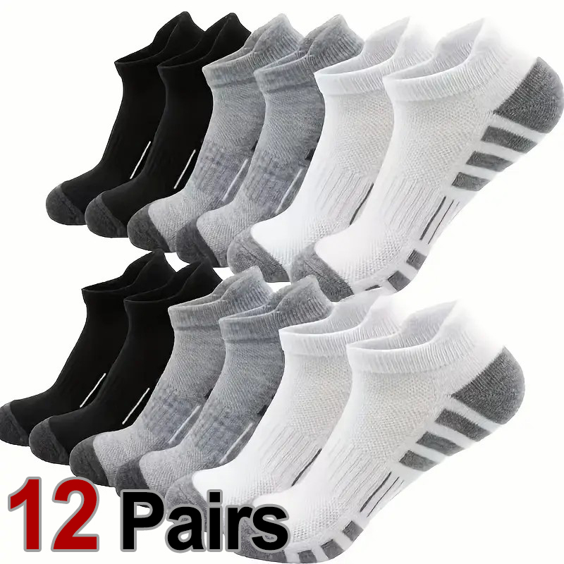 12 Pairs Men Breathable Sports - Ankle Brace Sock reseña y precio