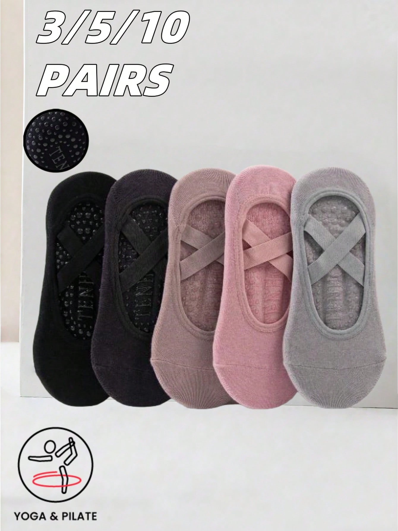 Anti-slip silicone sole yoga s - Grip Sock Yoga reseña y precio