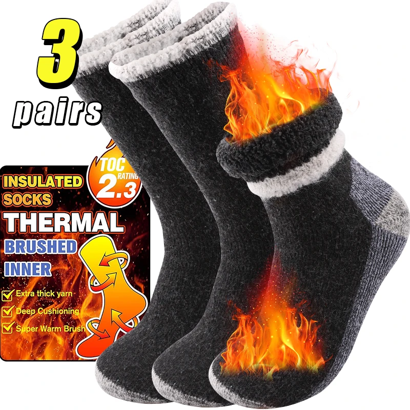 3Pairs High-Quality Thicken Wi - Thermal Sock Winter reseña y precio