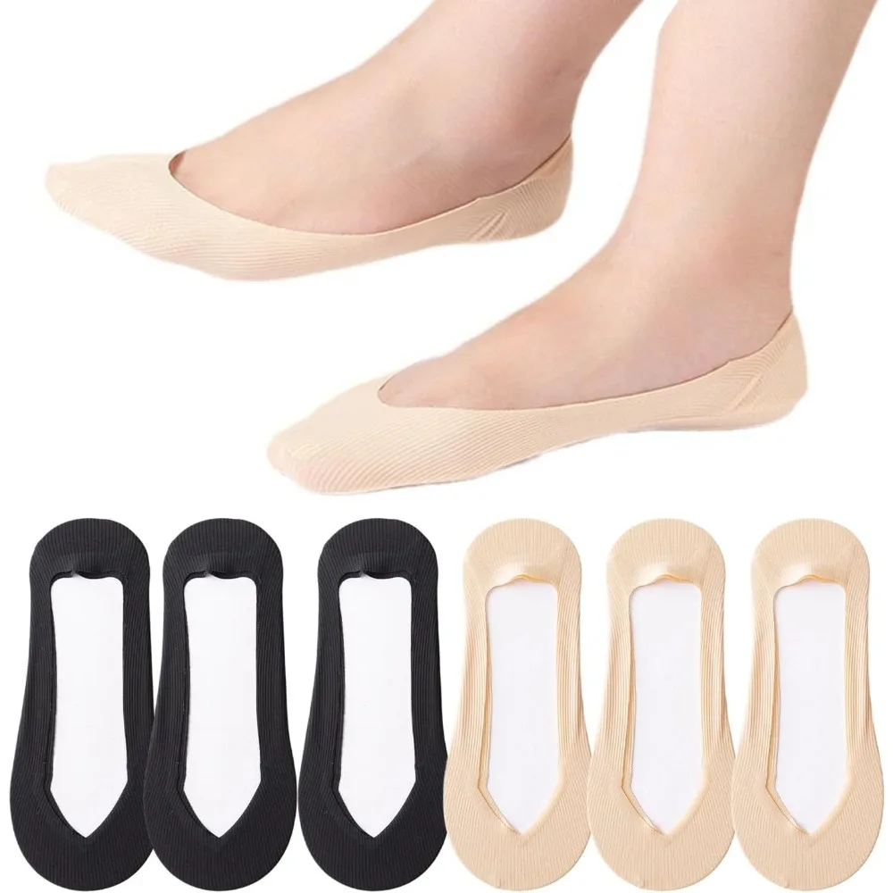 6 Pairs No Show Socks Women An - Invisibility Sock Loafer reseña y precio