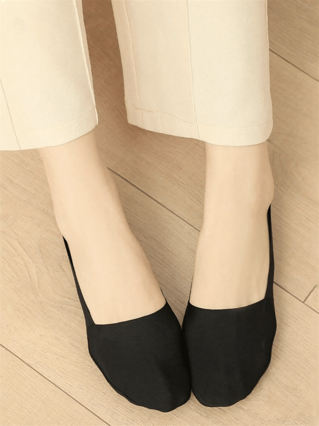 5 Pairs Women Thin Silky Invis - No Show Sock Women reseña y precio