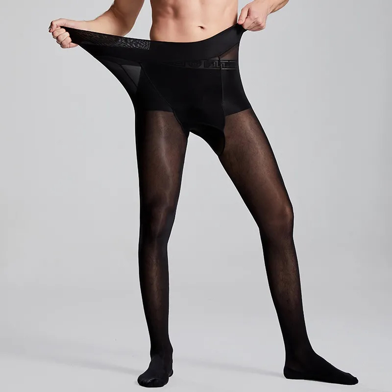Plus Size Men Sexy Sheer Black - Tights Pantyhose Sheer reseña y precio