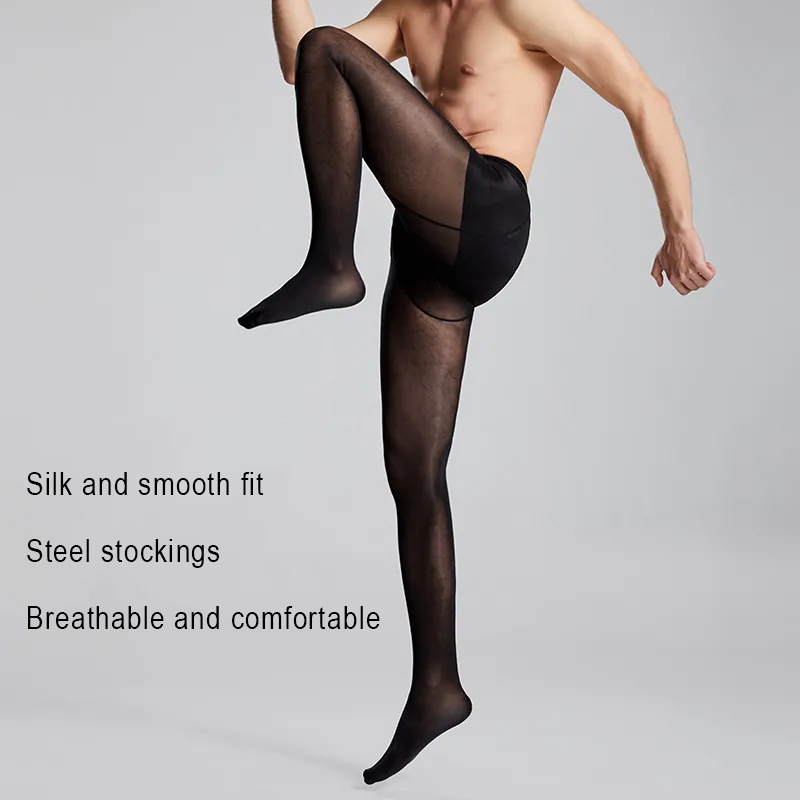 Plus Size Men Sexy Sheer Black - Tights Pantyhose Sheer reseña y precio