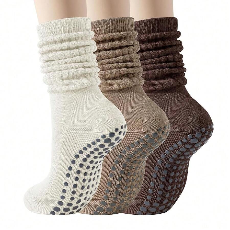 Long Scrunch Non Slip Yoga Soc - Grip Sock Yoga reseña y precio