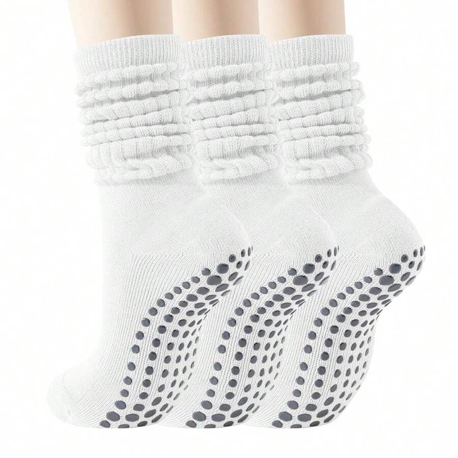 Long Scrunch Non Slip Yoga Soc - Grip Sock Yoga reseña y precio