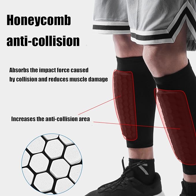 Soccer Shin Guards Shin Guard  - Compression Sleeve Calf reseña y precio