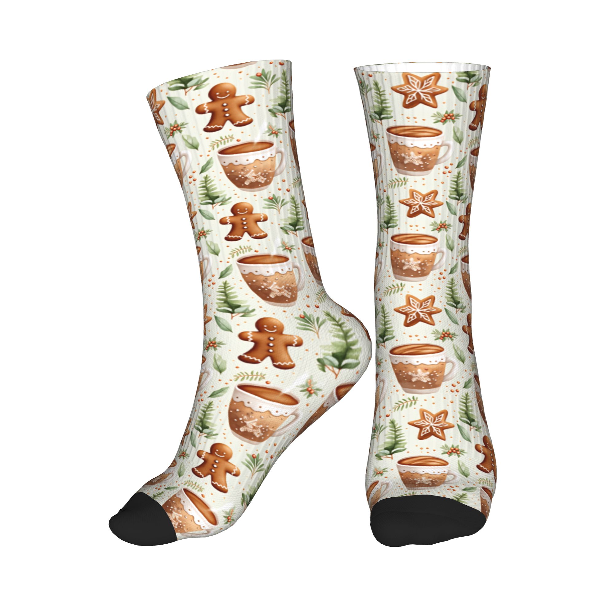 Christmas Gingerbread Man Hot  - Dress Sock Men reseña y precio