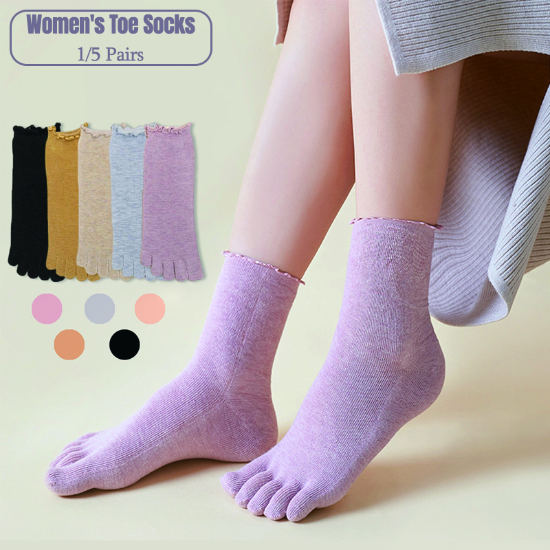 1/5 Pairs Cotton Women Five Fi - Toe Sock Split reseña y precio