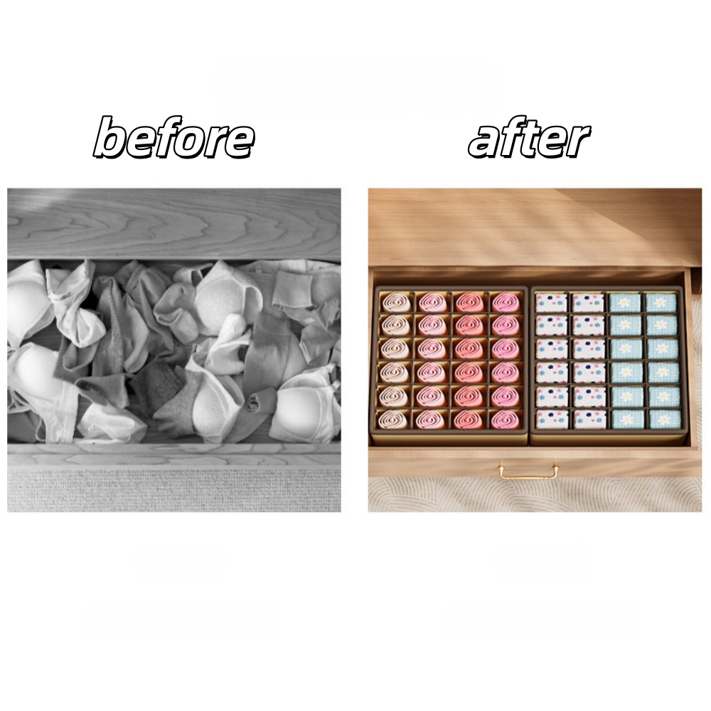 1pc 24grids Cabinet Underwear  - Sock Organizer Tray reseña y precio