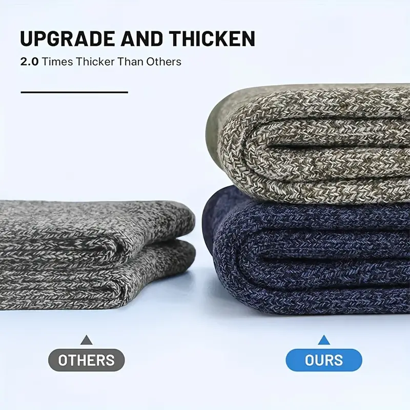 5 Pairs Merino Wool Socks For  - Wool Hiking Sock reseña y precio