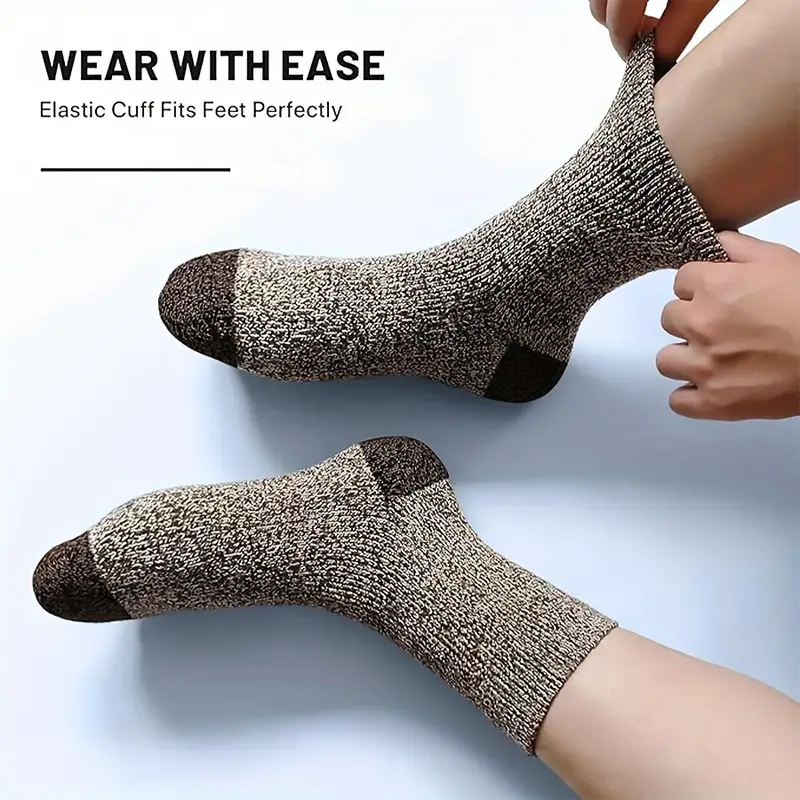 5 Pairs Merino Wool Socks For  - Wool Hiking Sock reseña y precio