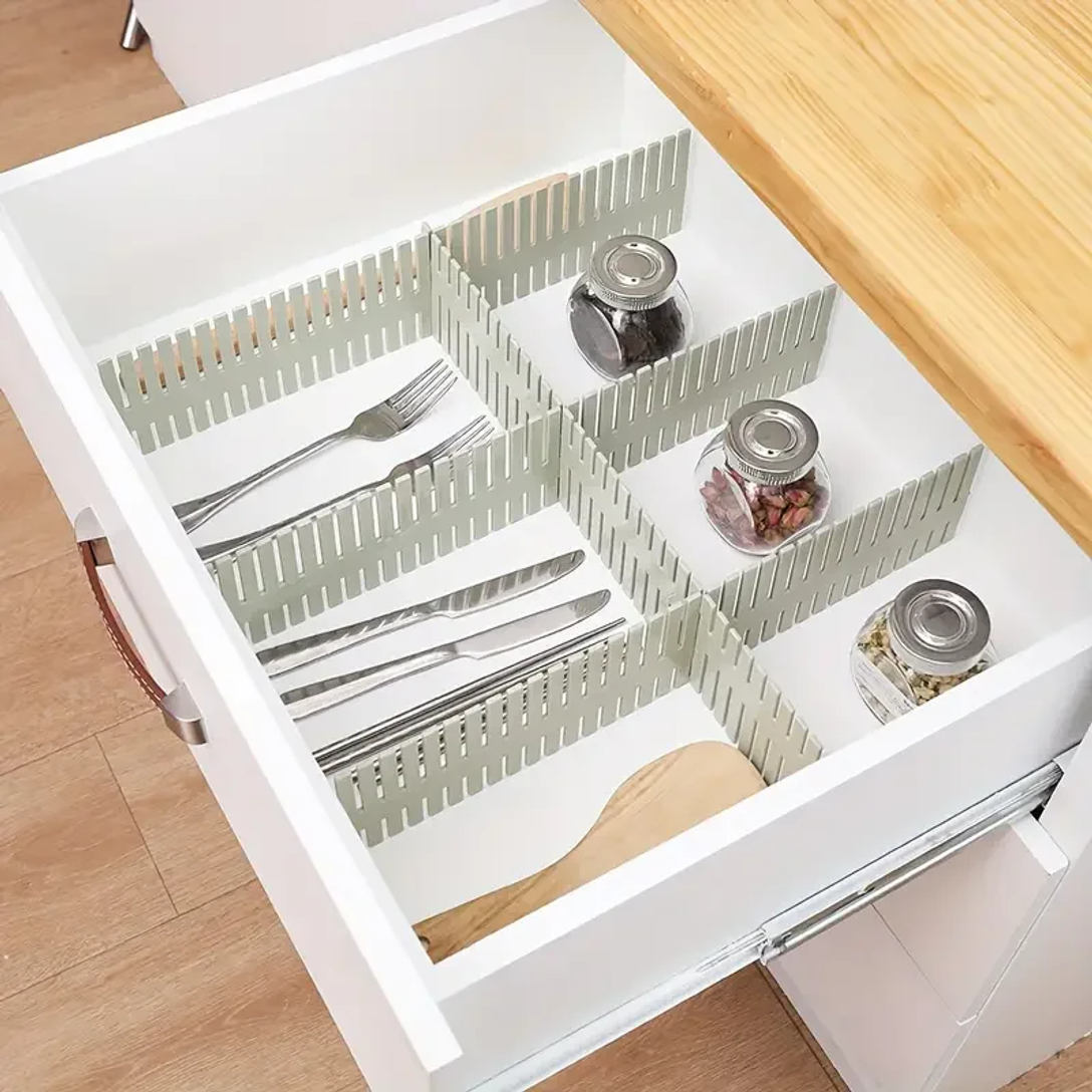 4PCS Adjustable Divider Underw - Sock Organizer Tray reseña y precio
