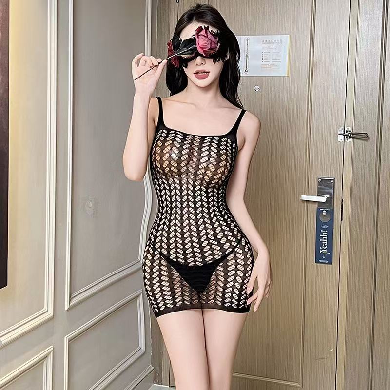 Sexy bodysuit with open crotch - Fishnet Stocking Women reseña y precio