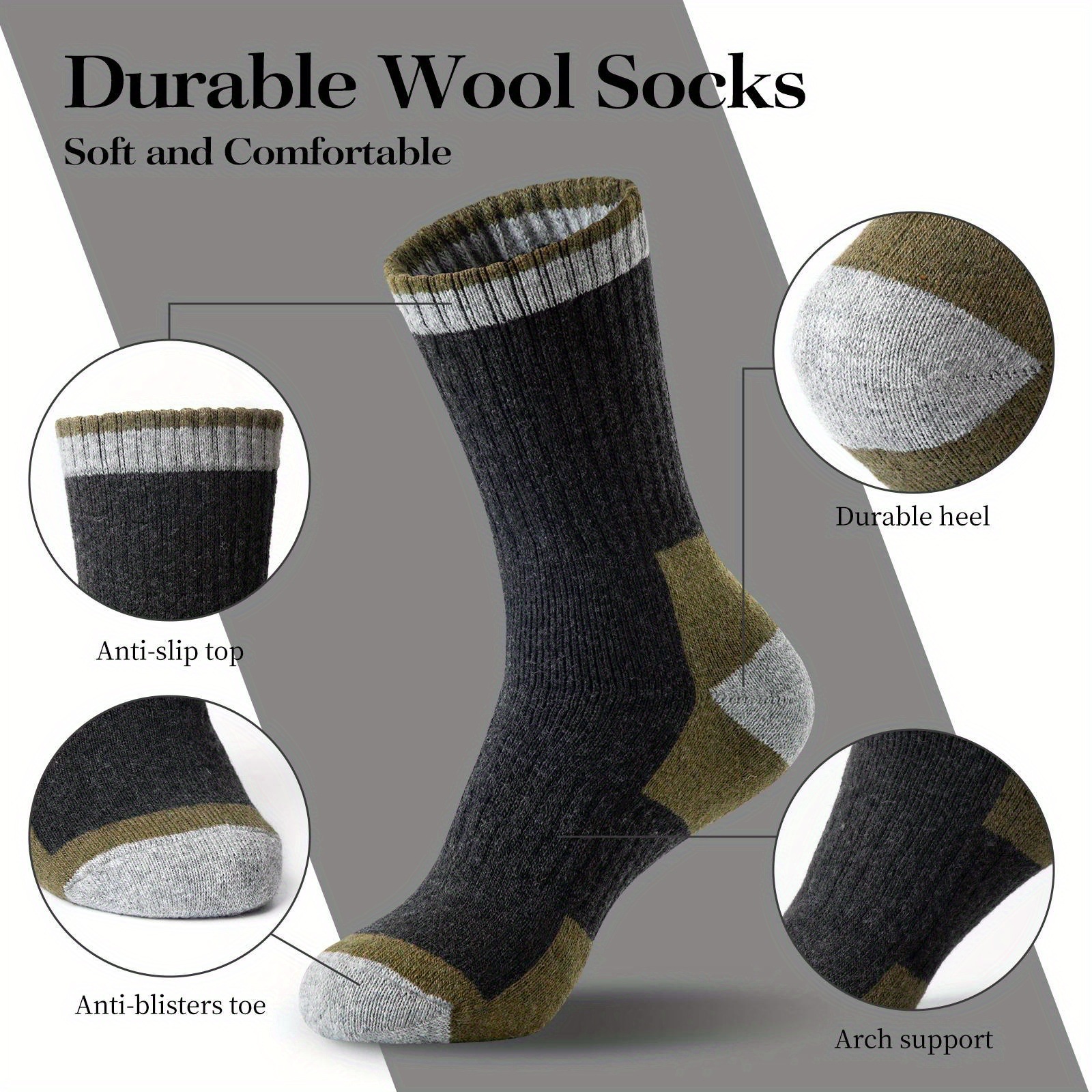 Winter Merino Wool Socks Thick - Wool Hiking Sock reseña y precio
