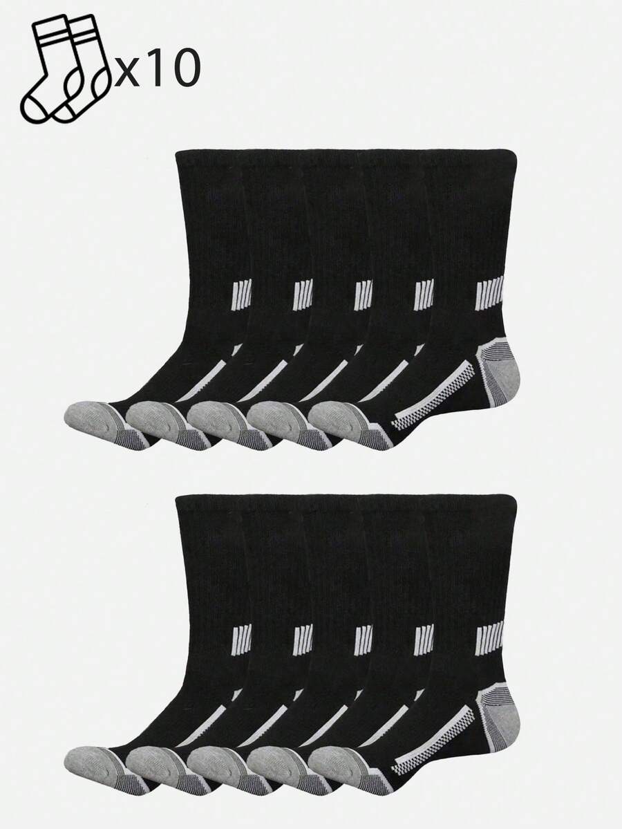 20 Pairs Mens Striped Cushione - Athletic Sock Cushion reseña y precio