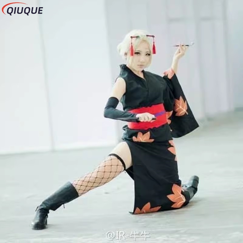 Tsukuyo Cosplay Costume Wig Ku - Fishnet Stocking Women reseña y precio