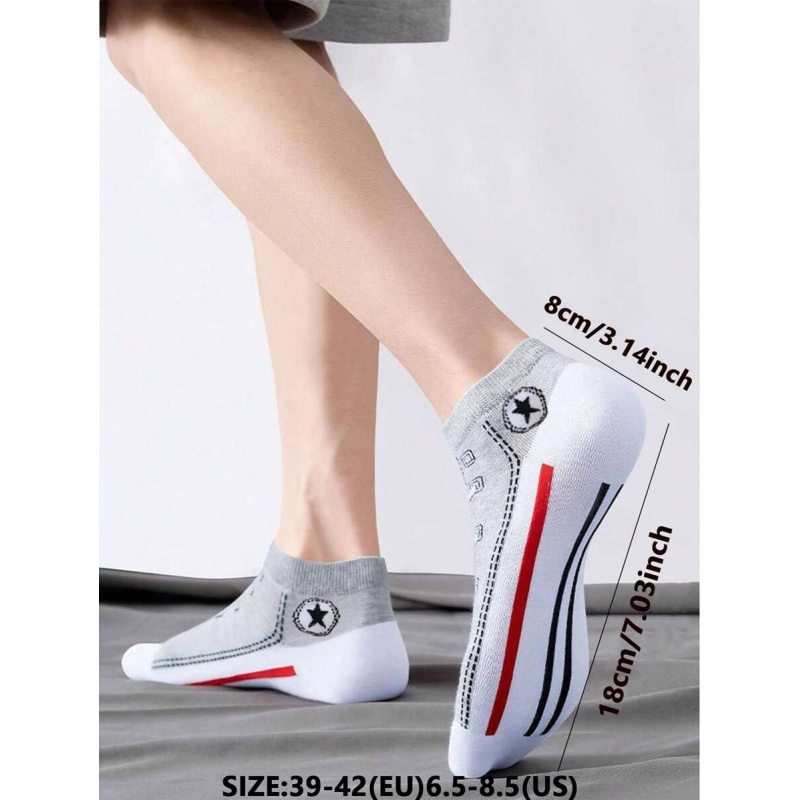 5/10 Pairs Multi-Color Breatha - Ankle Sock Low Cut reseña y precio