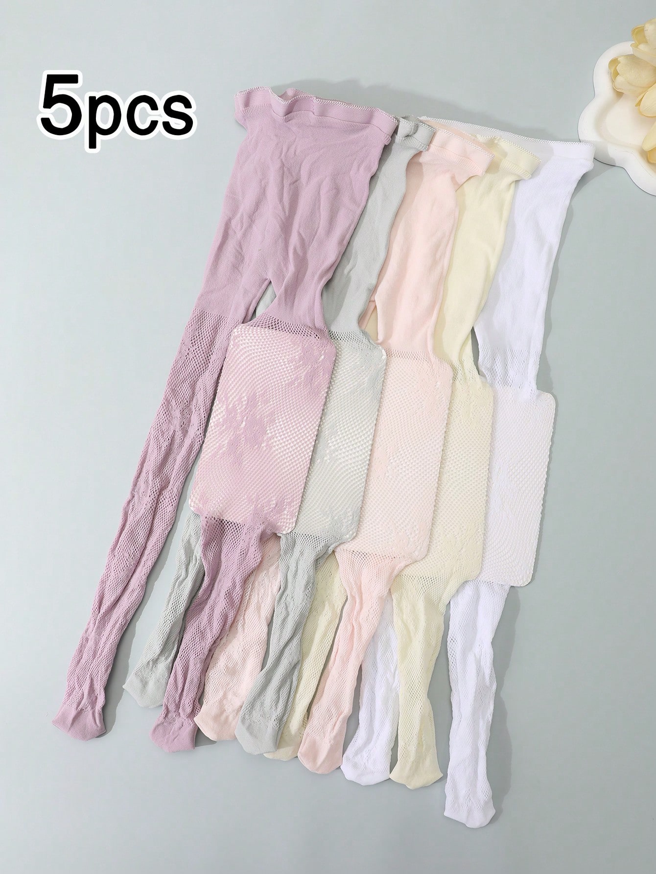 5Pcs Kids Hollow Lace Sheer Me - Tights Pantyhose Sheer reseña y precio