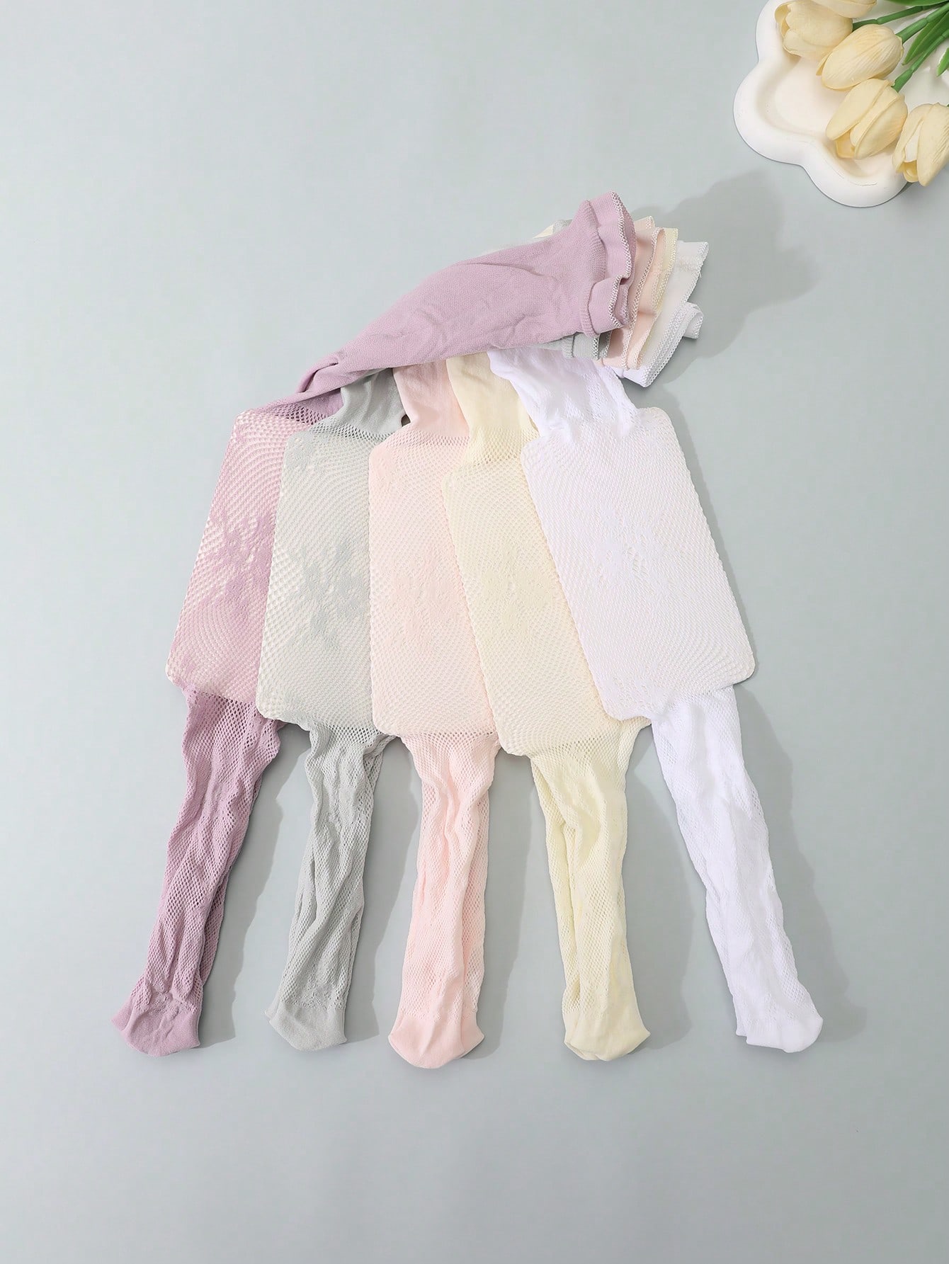 5Pcs Kids Hollow Lace Sheer Me - Tights Pantyhose Sheer reseña y precio