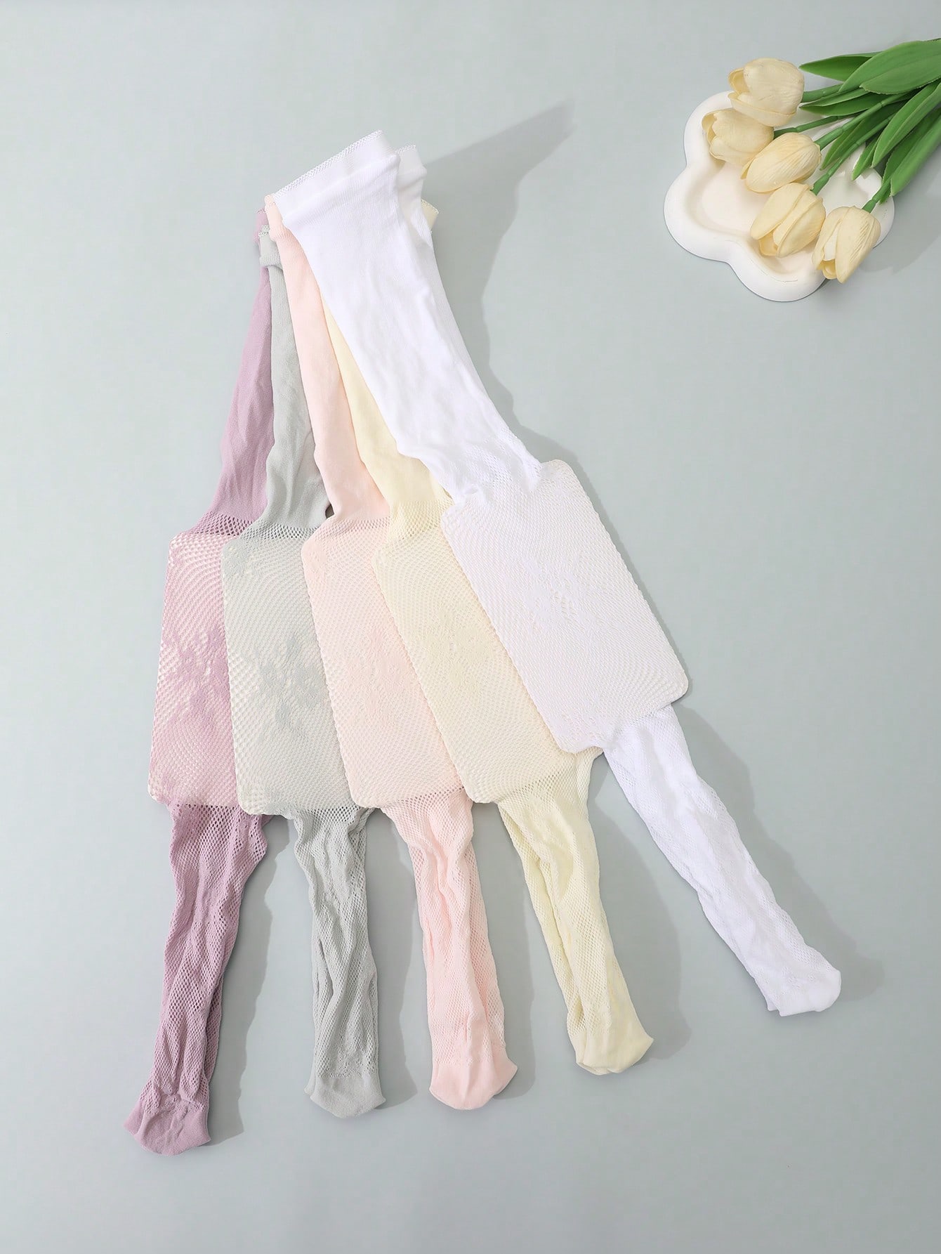 5Pcs Kids Hollow Lace Sheer Me - Tights Pantyhose Sheer reseña y precio