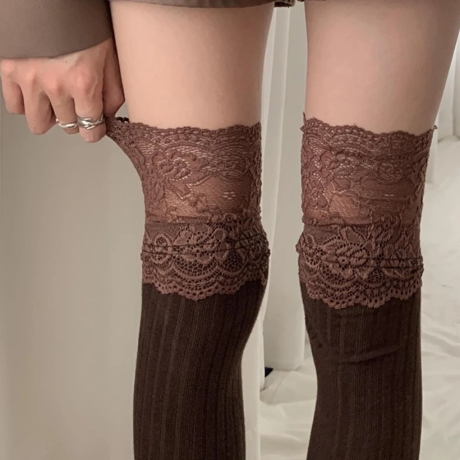 Soft Cotton Thigh High Socks,  - Boot Sock Slouchy reseña y precio